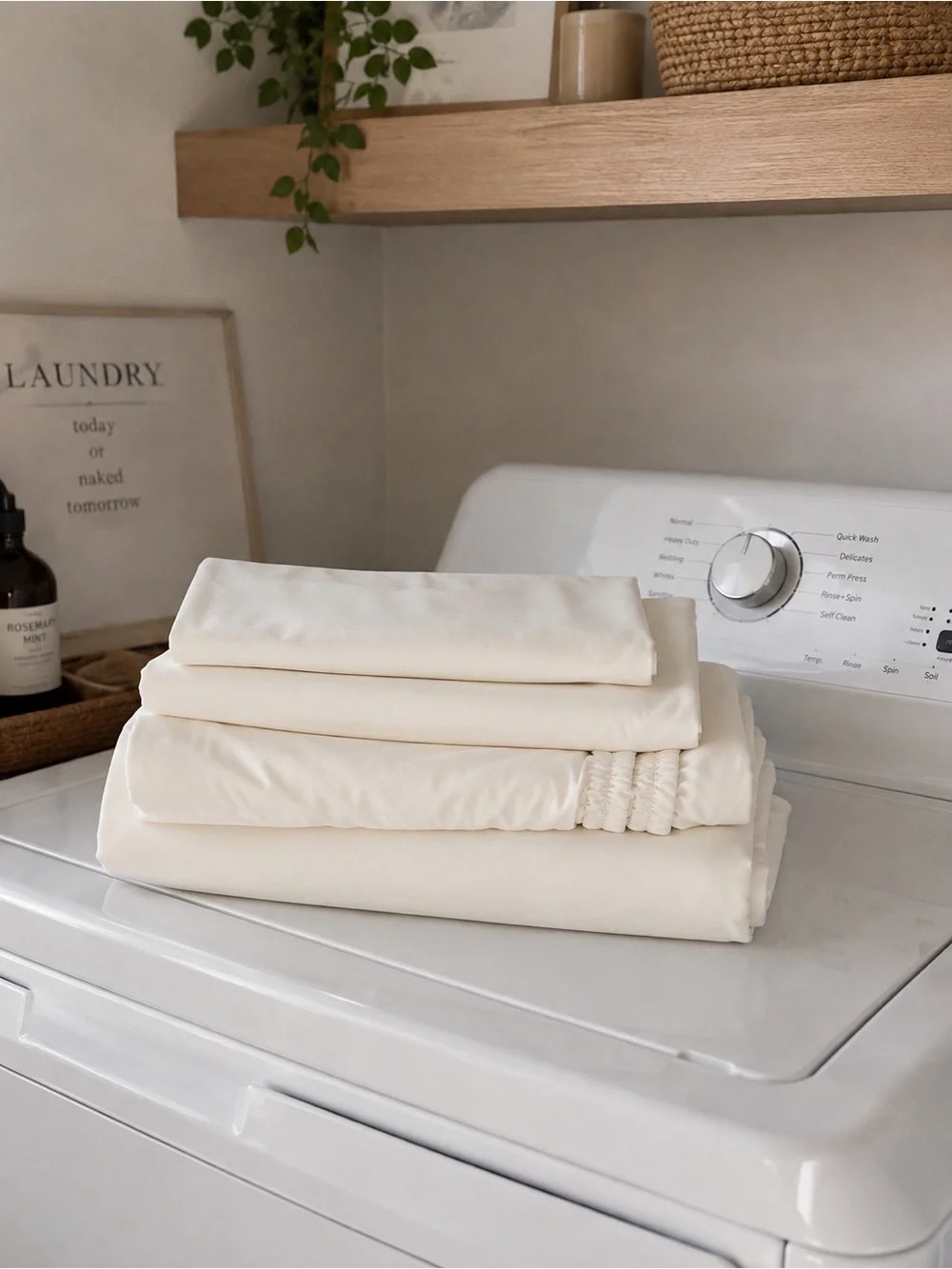 Bedsure organic bamboo sheet set with pillow cases